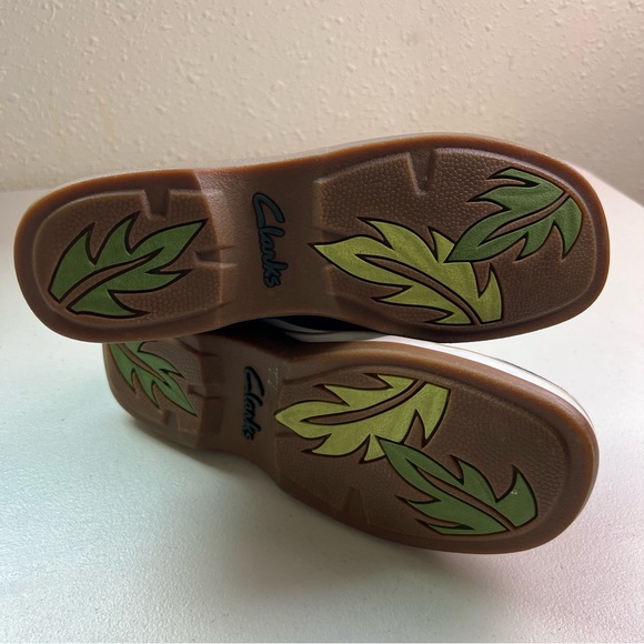 Clarks Navy Blue Canvas Mules Size 8 - Picture 6 of 9